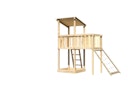 Vorschaubild Akubi Kinderspielturm Anna mit Pultdach inkl. Anbauplattform und Netzrampe