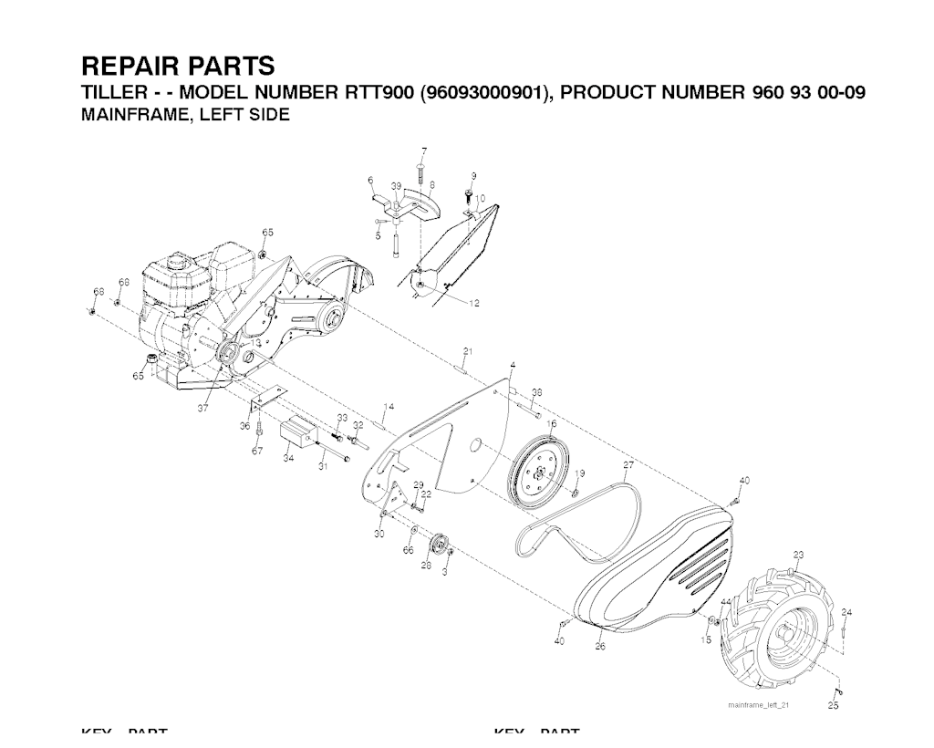 Explosionszeichnung Ersatzteile