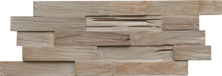 INDO rustikale Holzwandverkleidung Teak DA52050GS Gun Smoked