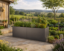 Vorschaubild KGT Aluminium Hochbeet 210 - Profile anthrazit - B2,05 x T0,91 x H0,77 m - 1185 l