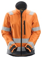 Snickers AllroundWork, Damen-High-Vis-Softshell-Arbeitsjacke, Warnschutzklasse 2/3