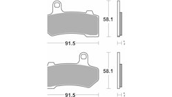 Brembo Bremsbelag Modell 07HD17