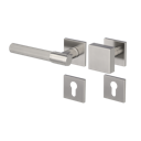 Vorschaubild Griffwerk Wechselgarnitur VAYA 136 ARIS fast2fix Fast2Fix Rosetten eckig Knopf SQUARE Samtgrau L