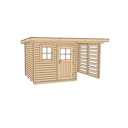 Vorschaubild Weka 28 mm Gartenhaus 170 A mit Anbau (150 cm)