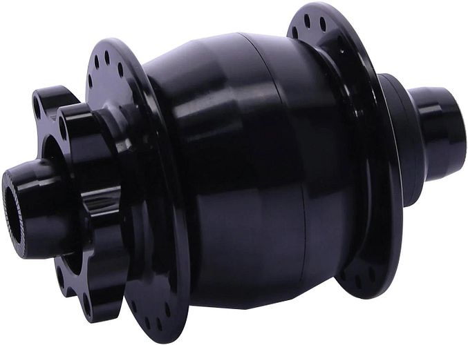 CONTEC Nabendynamo Powerhouse Hub 2+ 36 Loch schwarz
