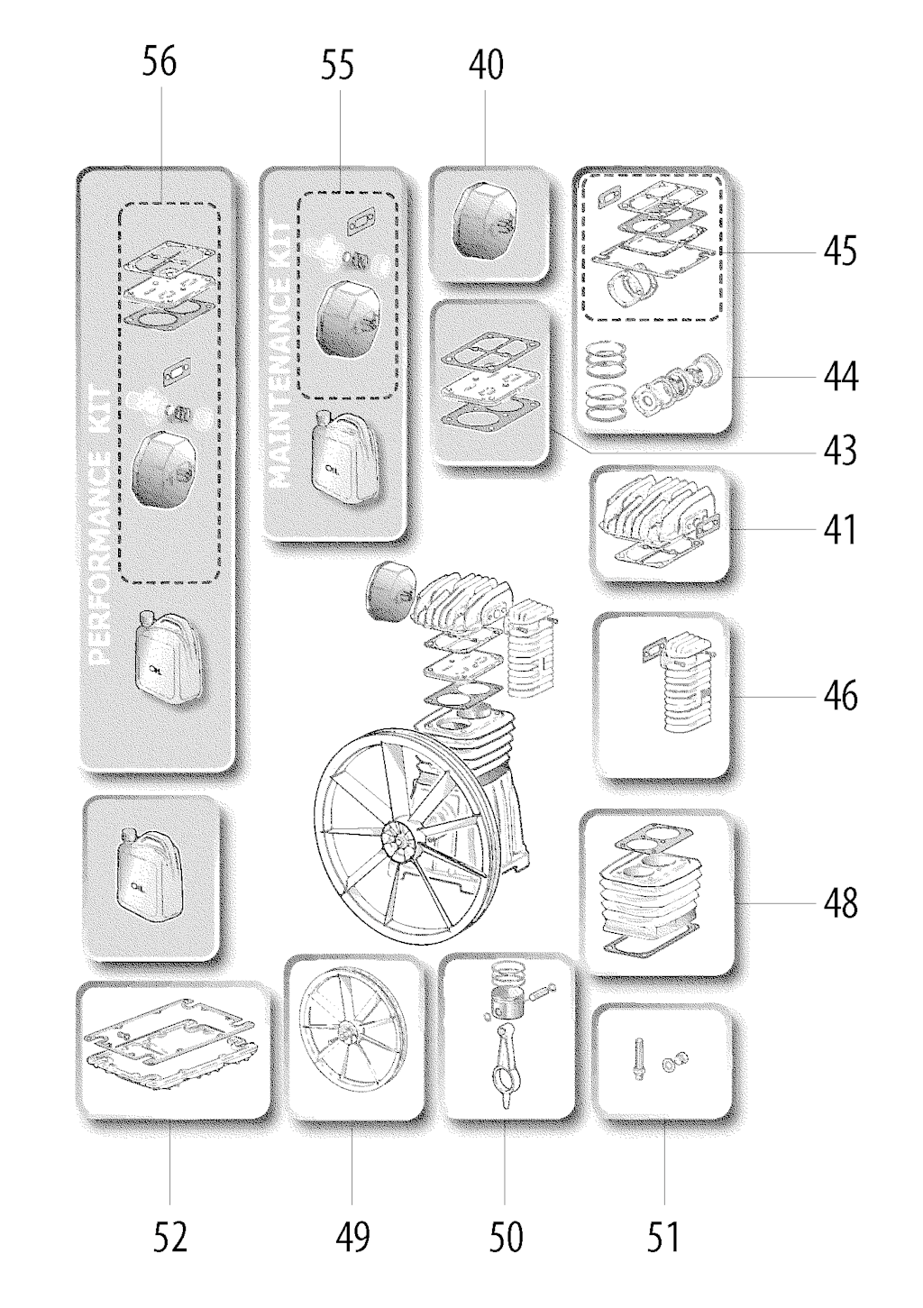 Explosionszeichnung Ersatzteile