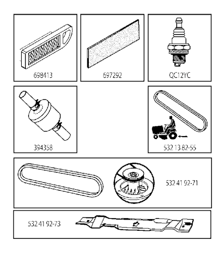 Husqvarna Gartentraktoren 96041019801 LT 126