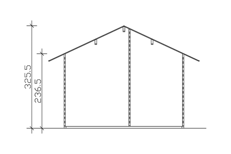 Skan Holz 45 mm Gartenhaus Esbjerg/Freizeithaus 1/2