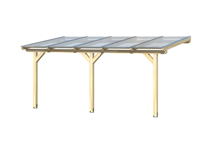 Skan Holz Terrassenüberdachung Andria mit Mittelpfosten Breite 541 cm