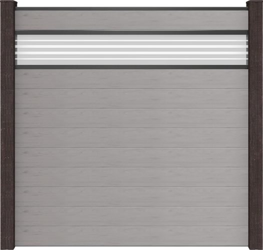 GroJa Solid Stecksystem Bausatz Quadratisch inkl. Glas-Designeinsatz 30cm