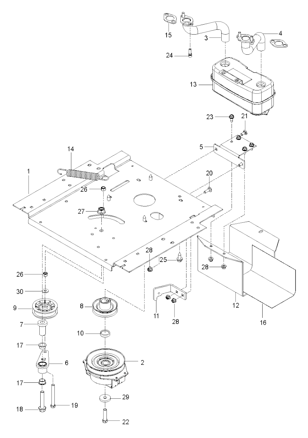 Explosionszeichnung Ersatzteile