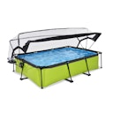 Vorschaubild Exit rechteckiger Rahmenpool mit Kartuschenfilteranlage und Sonnendach 300 x 200 cm (Höhe 65 cm)