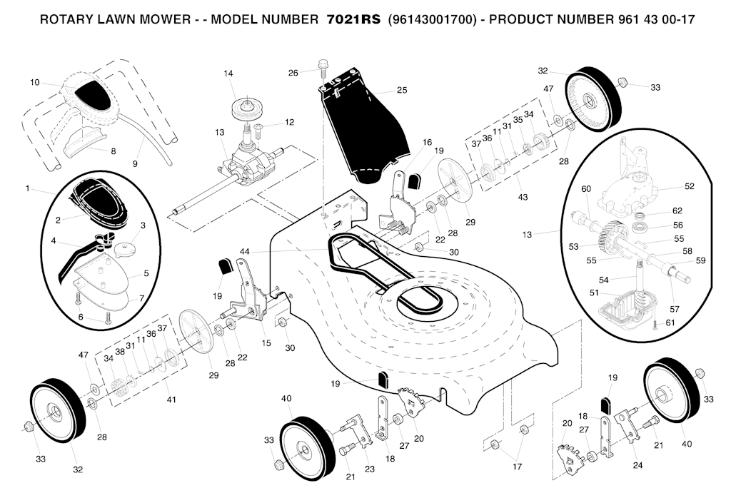 Explosionszeichnung Ersatzteile