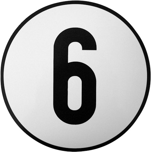 6 km/h-Aufkleber, Ø 200 mm