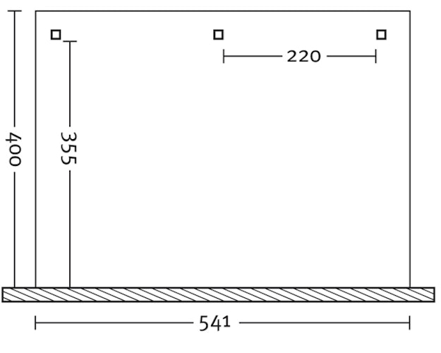 Skan Holz Terrassenüberdachung Andria mit Mittelpfosten Breite 541 cm