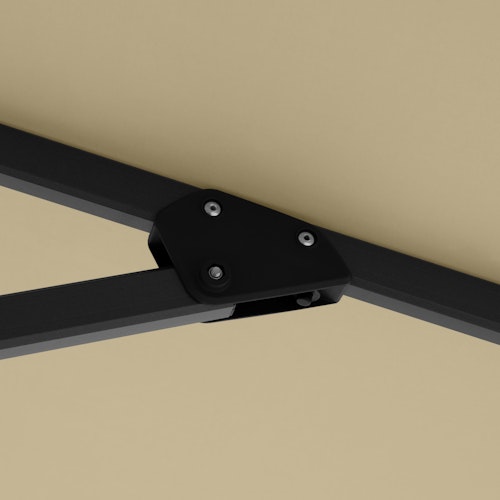 doppler Pendelschirm LIFE 300 x 400 Side, Aluminium Anthrazit / 100 % Polyester 180 g/m² 