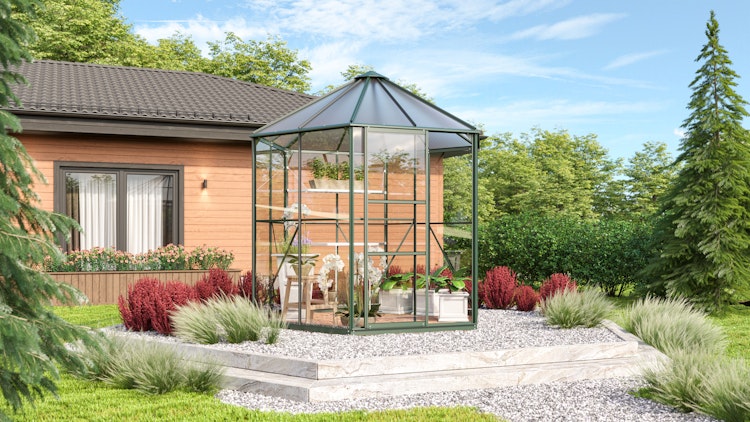 Vitavia Gewächshaus Juno/Hera 4500 inkl. Stahlfundament - 4,5 m²