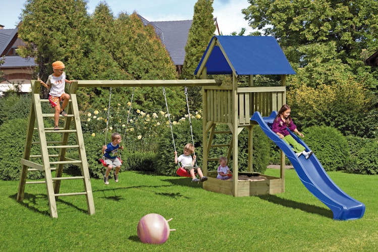 T&J LUKAS Spielanlage mit Kletterschaukelanbau