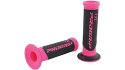 Progrip Griffgummi 732 Fuxia / Schwarz Fluo Offen Paar Ø22/25mm Länge 125mm