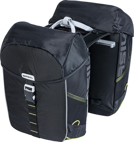 Basil Miles Doppeltasche 34 l grün