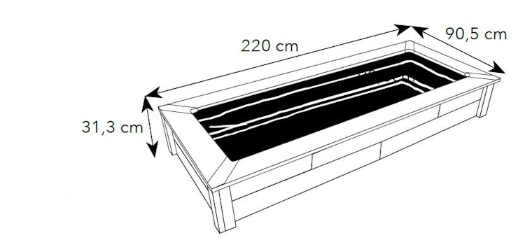 Ubbink Set Quadro Wood V Mirror - Holzverkleidung