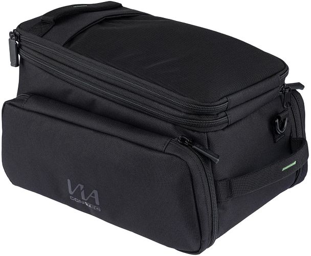 CONTEC Gepäckträgertasche Via Explorer schwarz inkl. vormontiertem AVS Adapter