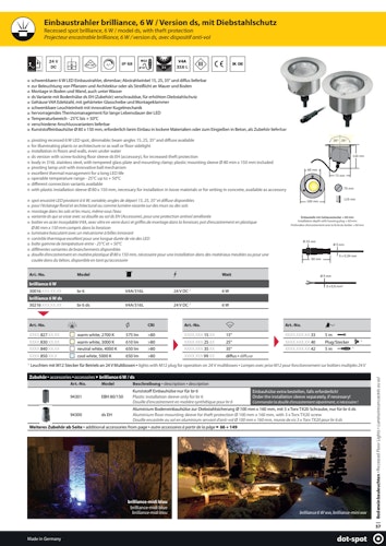 DotSpot br 6; 24 V; 2700 K; diffus; M12