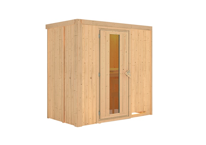 Karibu Sauna Variado mit Fronteinstieg 68 mm inkl. gratis Sauna-Zubehörset im Wert von 234,94 €
