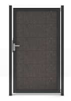 GroJa Viento Tor 1-flügelig mit Anthrazitrahmen