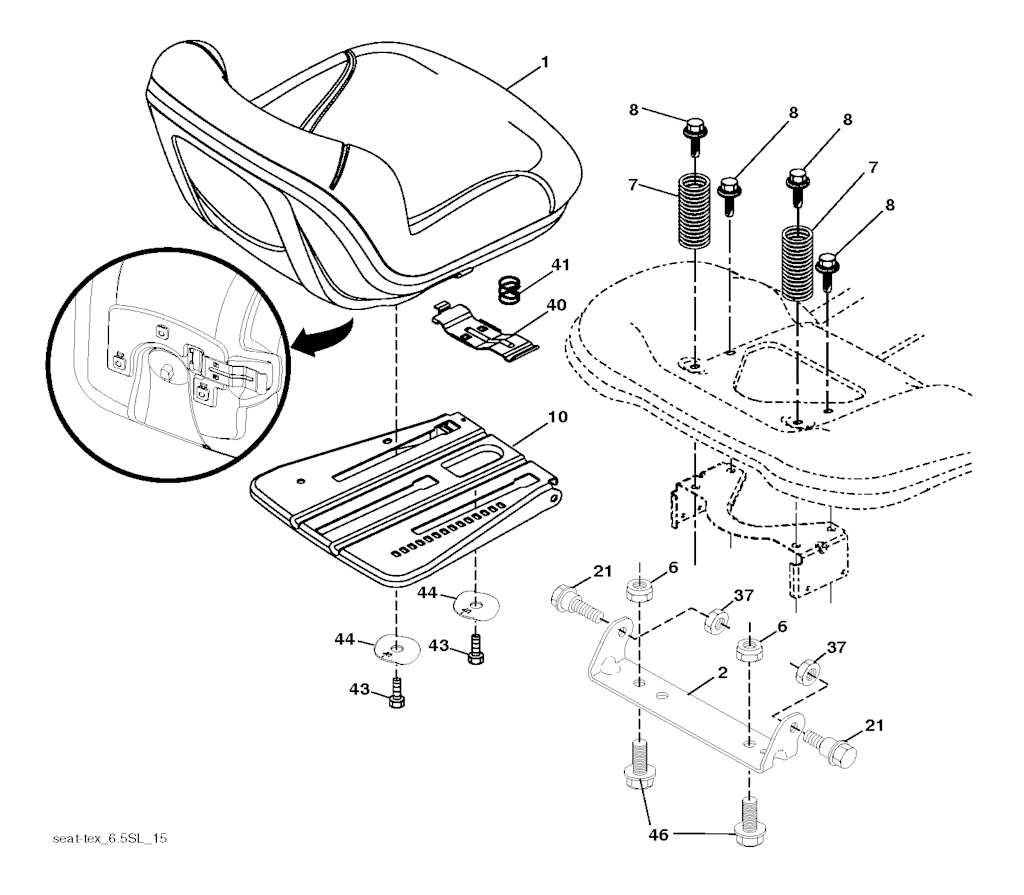 Explosionszeichnung Ersatzteile
