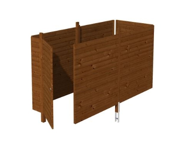 Skan Holz Abstellraum C3 für Carports - Profilschalung