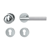 Griffwerk Wechselgarnitur ARICA Edelstahl matt - Klipptechnik