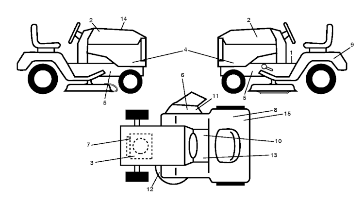 Husqvarna Gartentraktoren 96041028202 LT19538R