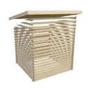 Vorschaubild Karibu Gartensauna Pultdach Saunahaus Norge naturbelassen inkl. gratis Sauna-Zubehörset im Wert von 234,94 €