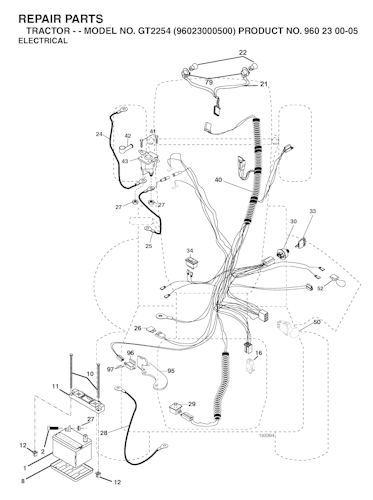 Husqvarna Gartentraktoren GT2254, 96023000500, 2005-05