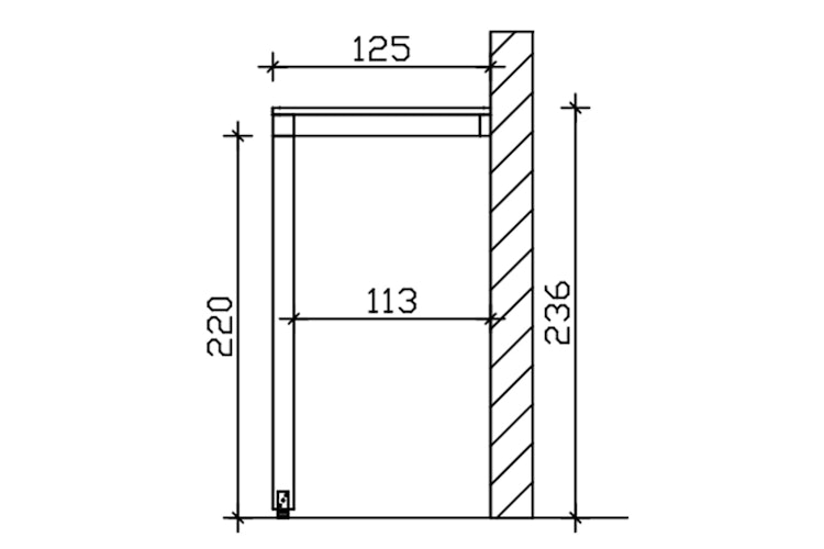 Skan Holz Flachdach Vordach Fehmarn