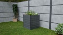 Vorschaubild GroJa Solid Rhombus Stecksystem Hochbeet Cube 70 x 70 x 79 cm  Steingrau co-extrudiert