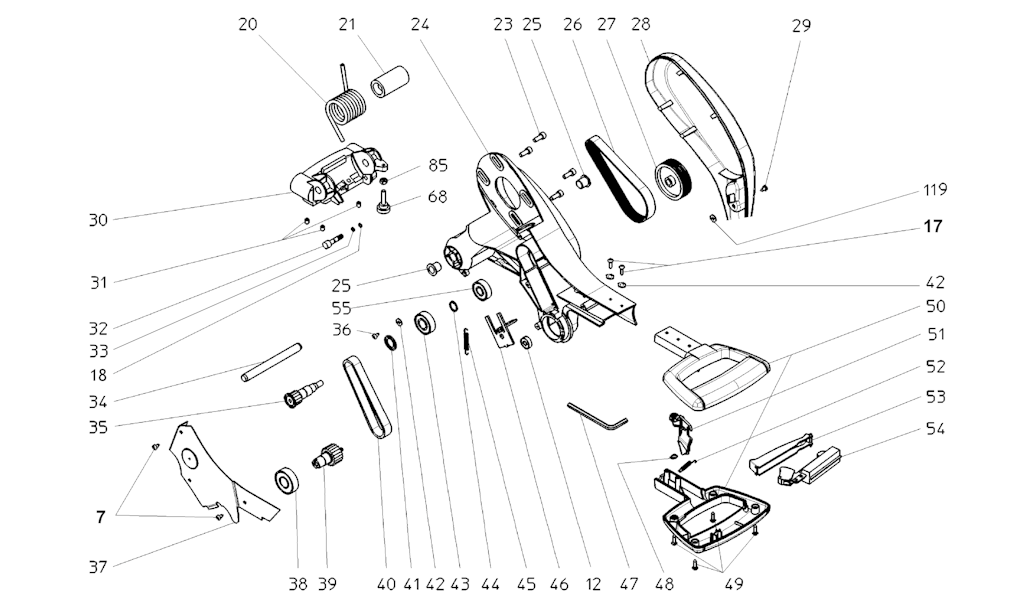 Explosionszeichnung Ersatzteile
