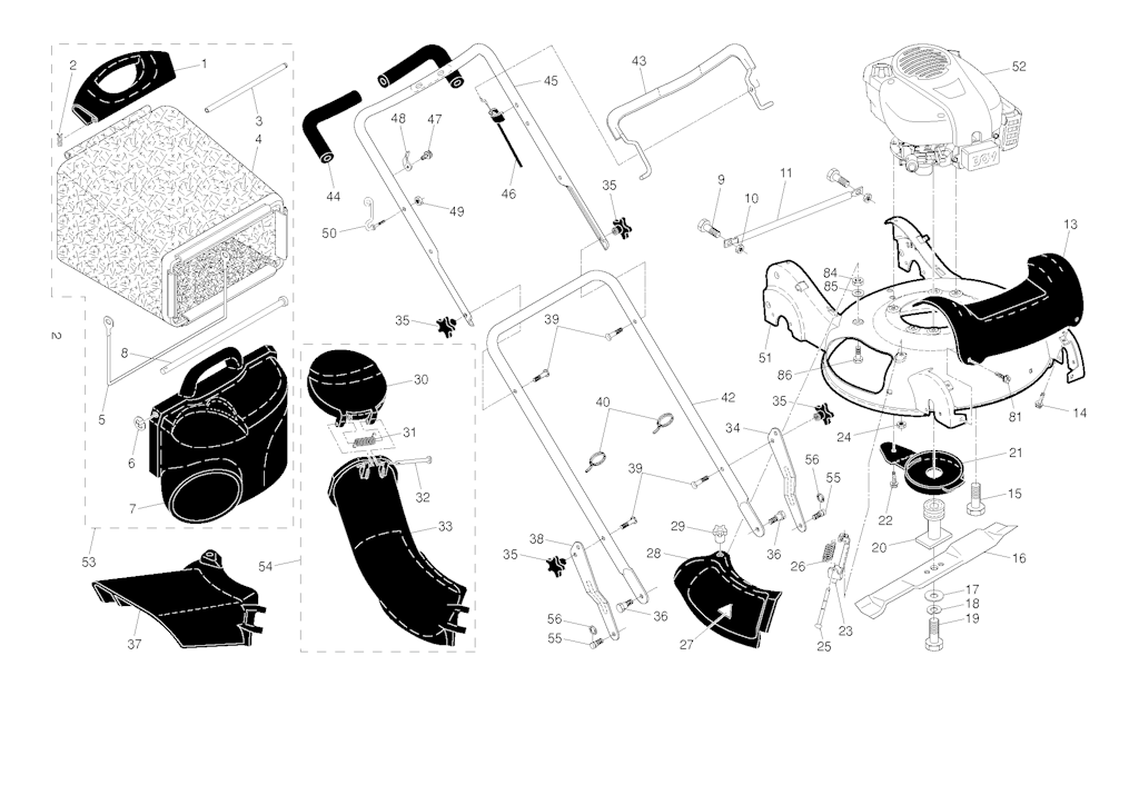 Explosionszeichnung Ersatzteile