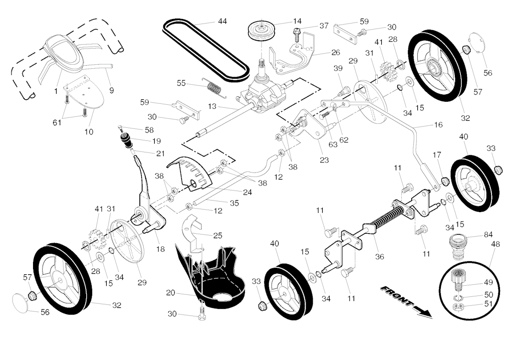 Explosionszeichnung Ersatzteile