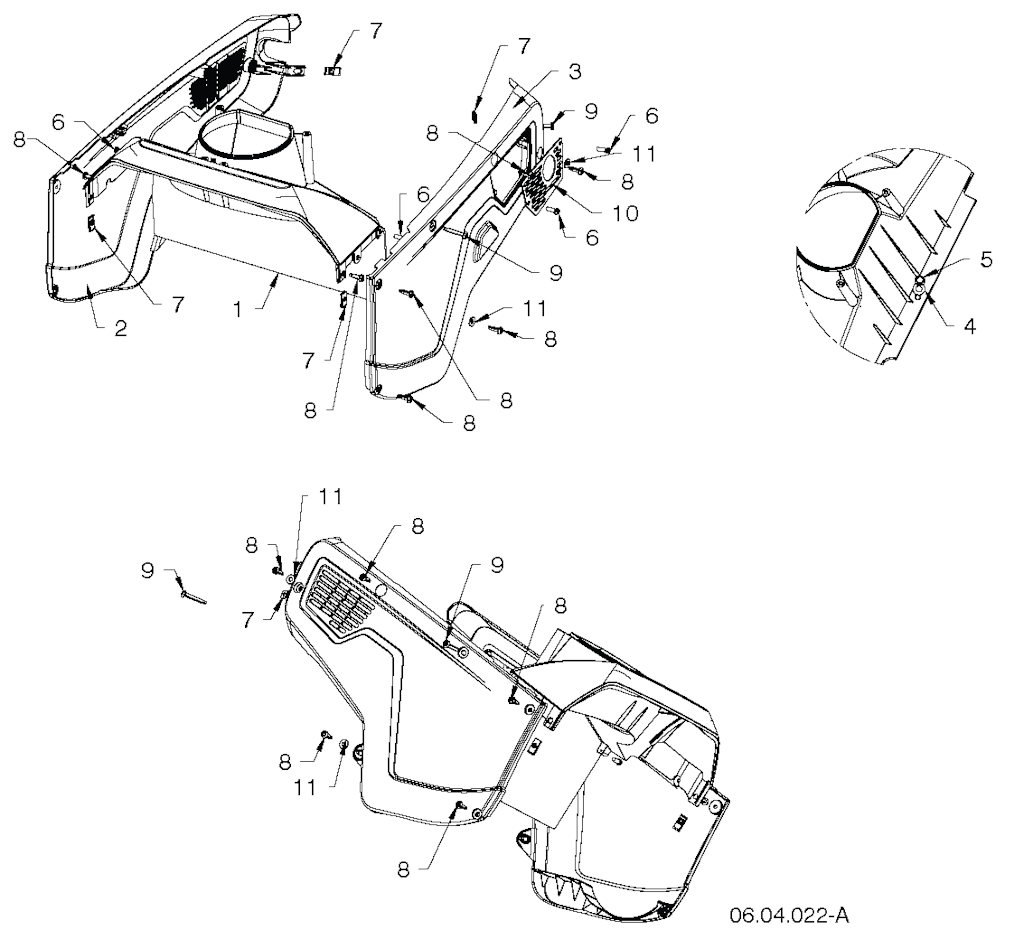 Explosionszeichnung Ersatzteile