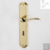 Griffwerk Wechselgarnitur AMADEUS Messing-Optik