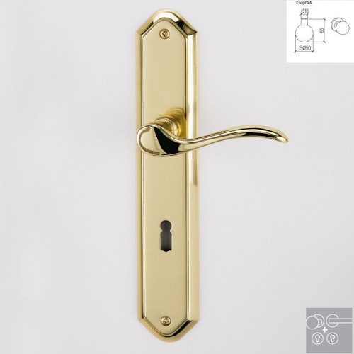 Griffwerk Wechselgarnitur AMADEUS Messing-Optik