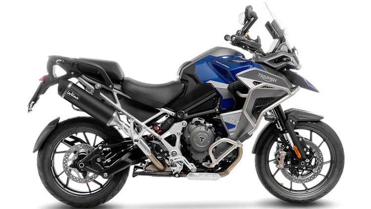 LeoVince SLIP-ON Edelstahl SBK NERO für TRIUMPH TIGER 1200 GT/RALLY
