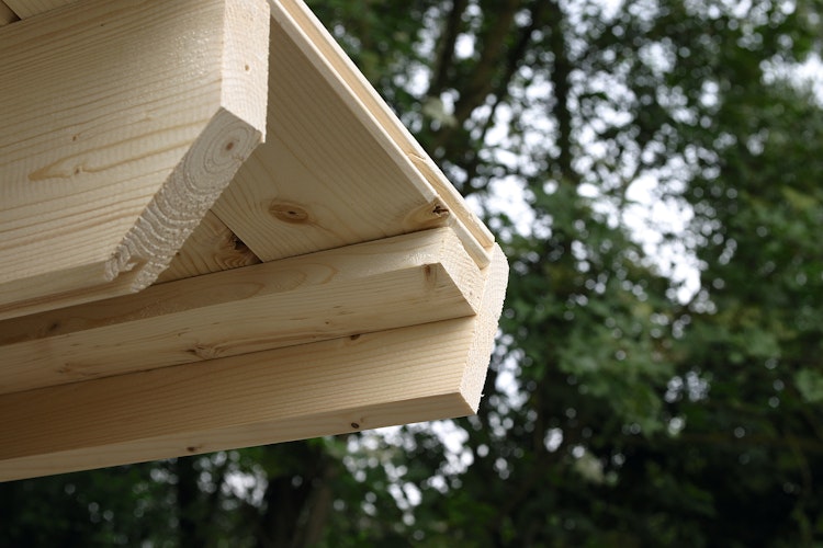 Wolff Finnhaus Gartenhaus Anna 40-A/1+2-Raum mit 250 cm Terrasse 