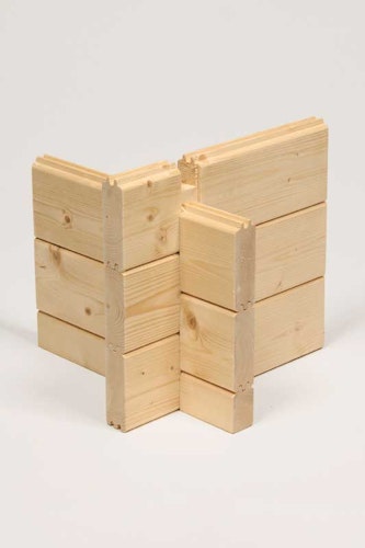 Wolff Finnhaus Gartenhaus Trondheim 70-D isolierverglast XL mit Schiebetür rechts