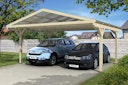 Vorschaubild Skan Holz Westerwald Design Doppelcarport aus Leimholz Breite 570 cm