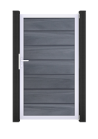 GroJa Solid Grande Premium Tor Standard 1-flügelig mit Aluminiumrahmen