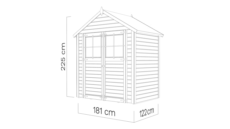 Bertilo Gerätehaus Osterbek 1/2/3/4 - 19 mm