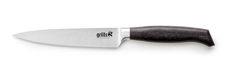 Grills.de Universalmesser mit Eichenholzgriff 15cm